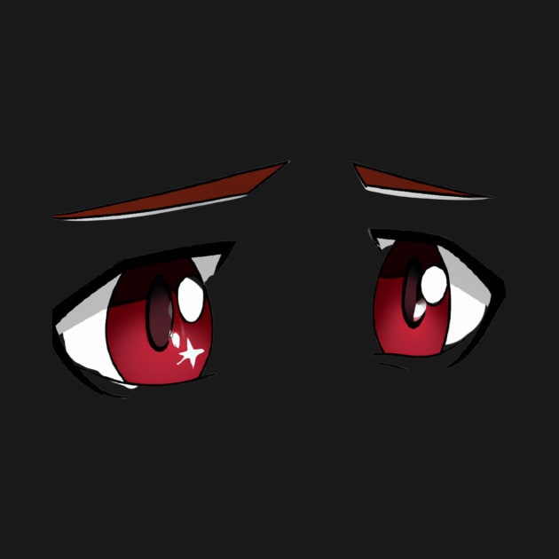 Anime Eyes - Sad Red eyes by AnimeVision