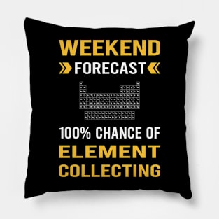 Weekend Forecast Element Collecting Elements Pillow