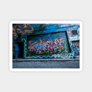 Street Art at Hosier Lane, Melbourne, Victoria, Australia Magnet