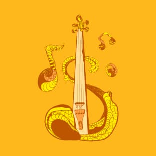 Yellow and Orange String Violin T-Shirt