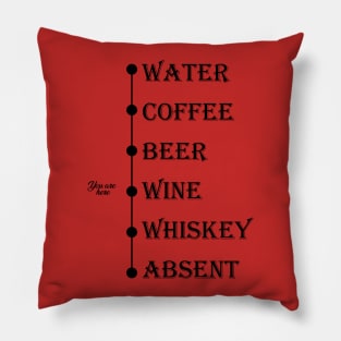 Wine You Are Here Pillow