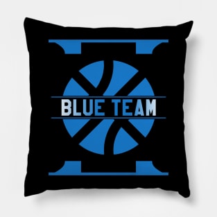 Blue Team Basketball Pillow