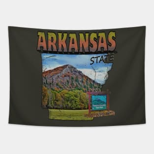 Distressed Arkansas Tapestry