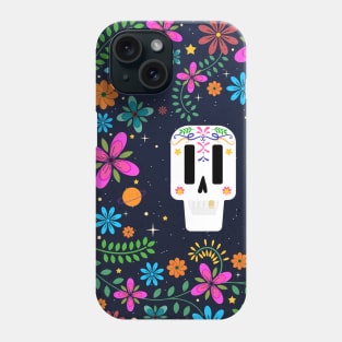 Sugar Skull Dia De Los Muertos Day of the Dead Halloween Phone Case