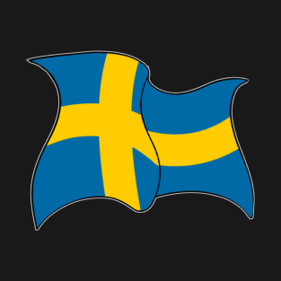 flag of Sweden - sports, flags, and culture inspired designs T-Shirt