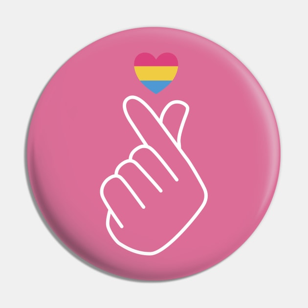 Pansexual Pride Flag Korean Love Sign Pansexual Pride Pin TeePublic