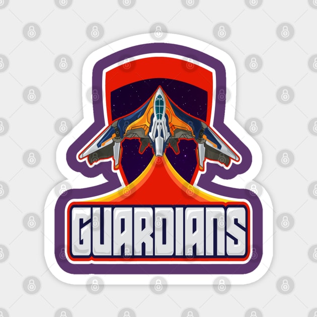 Guardians Flight Magnet by DeepDiveThreads