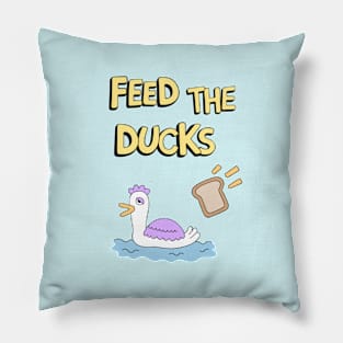 Feed the ducks Pillow