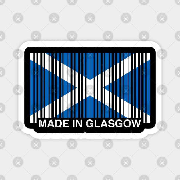 Made in Glasgow Funny Scottish Flag Magnet by GiftTrend