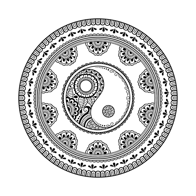 Yin Yang Mandala by letnothingstopyou