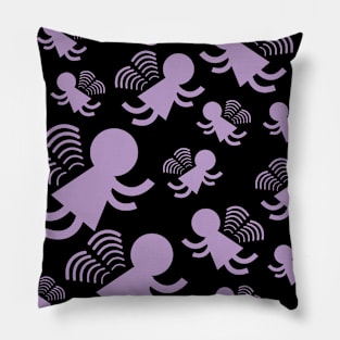 Lilac Angel Fairies Fyling Pillow
