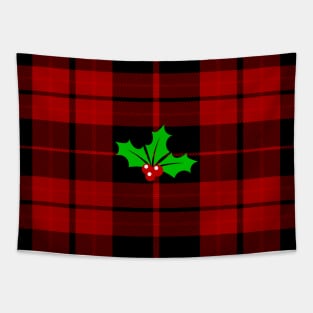 Christmas Plaid Tapestry