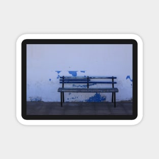 blue bench Magnet