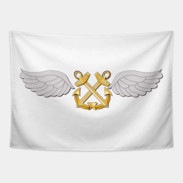 Navy - Rate - Aviation Boatswain's Mate - Gold Anchor wo Txt w DS Tapestry by twix123844