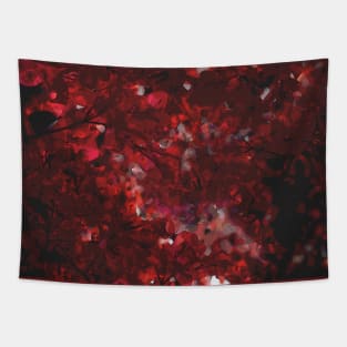 Abstract aesthetics flowers red Tapestry