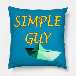 simple guy tee shirt Pillow