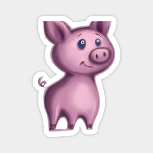 Cute Pig Drawing Magnet