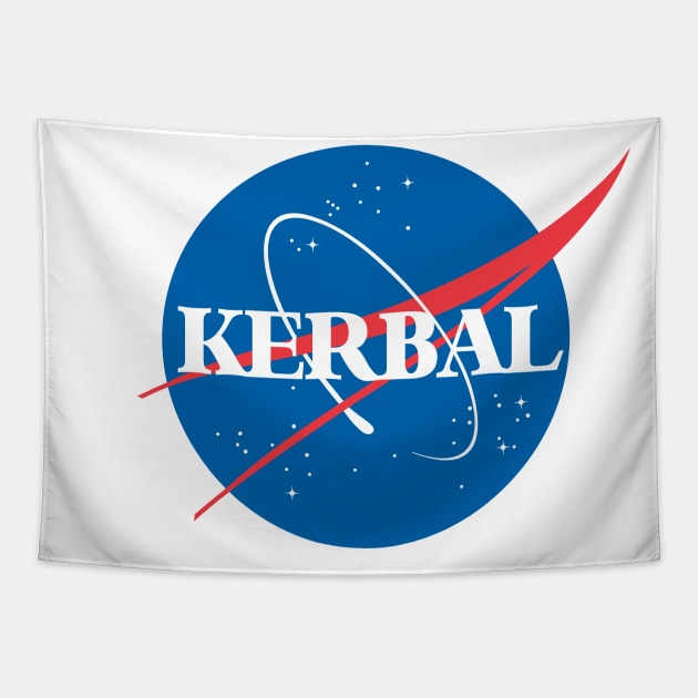 Kerbal NASA logo Tapestry by flashman