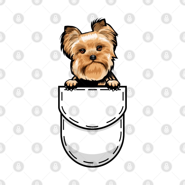 Funny Yorkshire Terrier Pocket Dog by Pet My Dog