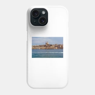 Valletta city with traditional architecture of yellow limestone Phone Case