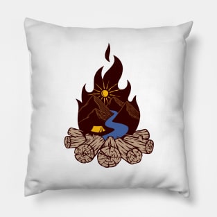 Fire Camp Pillow