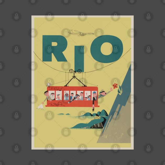 Rio Vintage Retro Poster art by SpaceWiz95