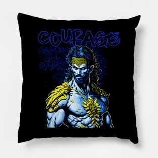 Courage Against All Odds Pillow