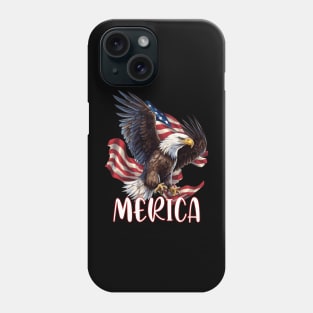 Eagle American Flag USA Flag 4th of july Merica Phone Case