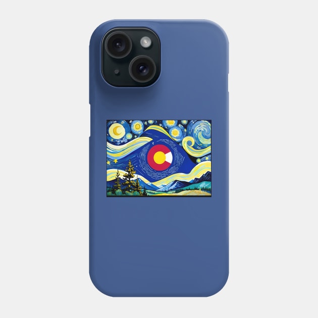 Colorado state flag Phone Case by Rogue Clone