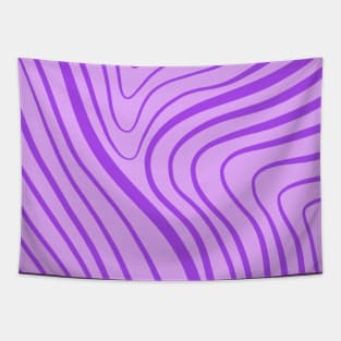 Amazing Simple Aesthetic Light Pastel Purple Lines Tapestry