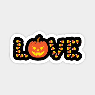 Halloween Candy Corn Love Magnet