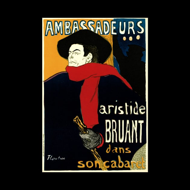 Aristide Bruant by Toulouse Lautrec by MasterpieceCafe