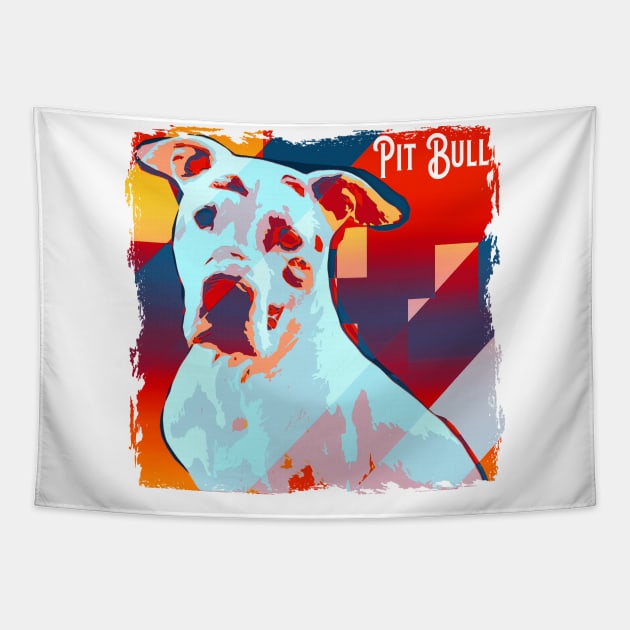 Pit Bull Tapestry by SpottydoggCreatives