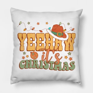 Yeehaw its christmas Pillow