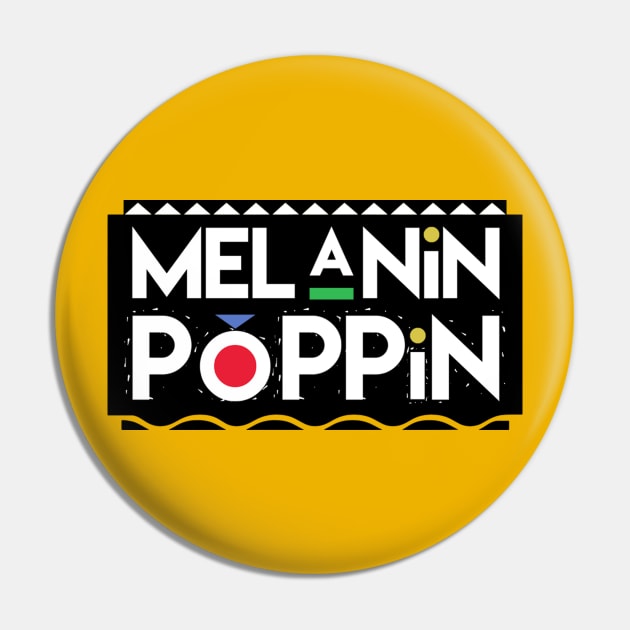 Melanin Poppin Pin by Jamrock Designs