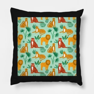 Cat Family pattern Pillow