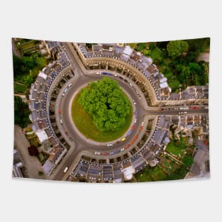 Bath,The Circus, From the air,,georgian architecture as you never saw it Tapestry