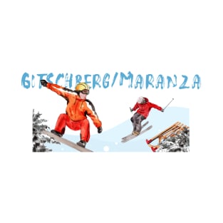 Skiing and snowboarding in Gitschberg/Maranza (Gitschberg/Maranza) T-Shirt