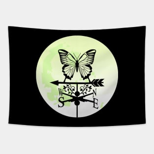 butterfly silhouette Tapestry