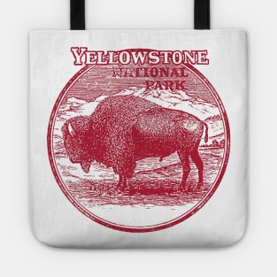 Yellowstone National Park Vintage Bison Tote