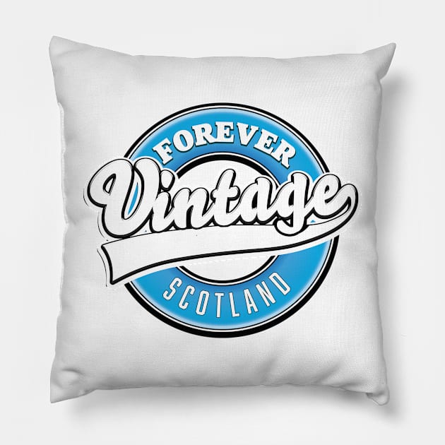 forever vintage Scotland logo Pillow by nickemporium1