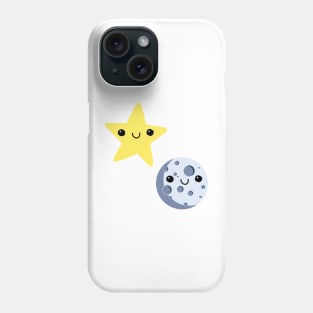 Cutey Face Star and Moon Phone Case