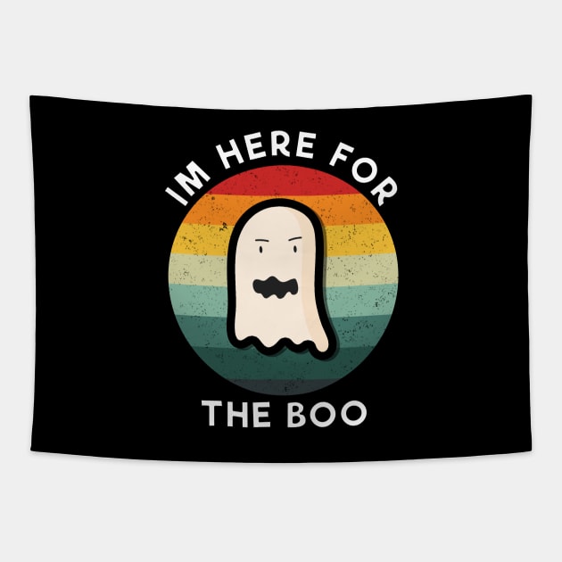 im here for the boo Vintage White Tapestry by Dolta