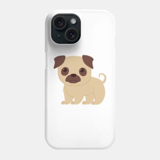 Pug cute dog puppy dog ​​owner Phone Case