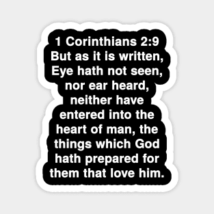 1 Corinthians 2:9  Bible Verse Typography KJV Magnet