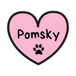 I Love Pomsky T-Shirt