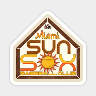 Defunct Miami Sun Sox Baseball Team Magnet