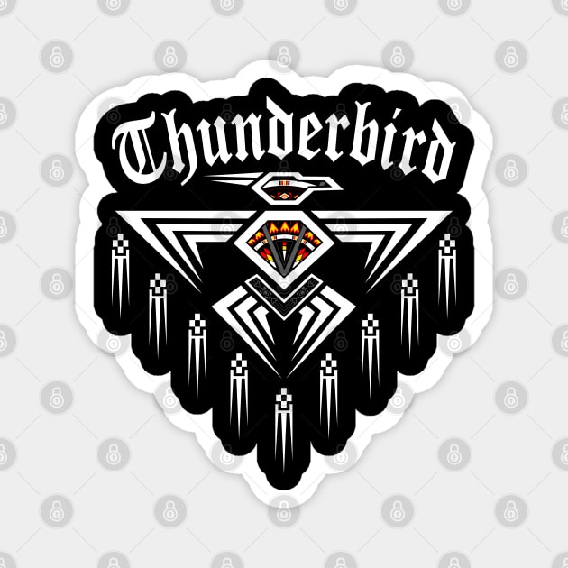 Thunderbird White Magnet by melvinwareagle