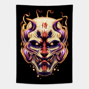 Oni Samurai Demon Tapestry