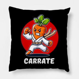 Carrate Karate Carrot Student Teacher Trainee Trainor Pillow